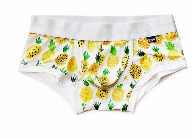 Low Waist Cartoon Fruit Banana Peach Boxers