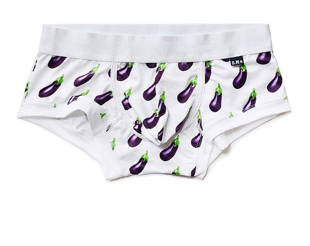 Low Waist Cartoon Fruit Banana Peach Boxers